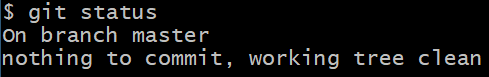 git commit之后的状态信息